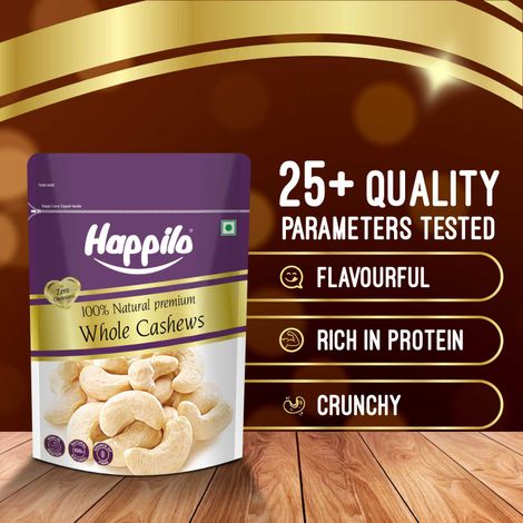 Happilo Premium Whole Cashew Nuts|Whole Kaju|Dry Fruits