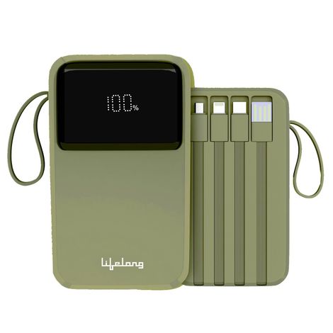 Lifelong ZenCharge 20000 mAh 22.5 W Compact Pocket Size Power Bank with 6 Input/Output Port
