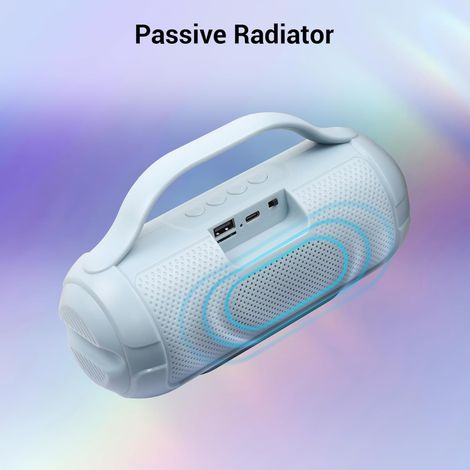 Zebronics Sound Feast 40 BT Speaker | 8W | Upto 16h Playback | Deep Bass | Call Function | Sky Blue