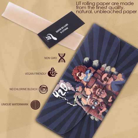 LIT 420 Double Booklet Rolling Paper and Tips| Double Booklet