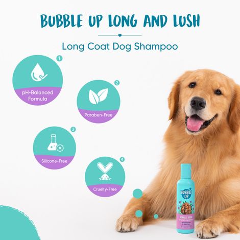 HUFT Bubble Up Long Coat Dog Shampoo - Pomegranate & Aloe Vera