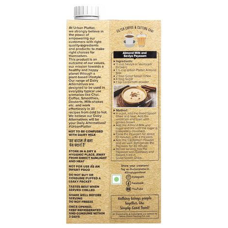 Urban Platter Almond Beverage