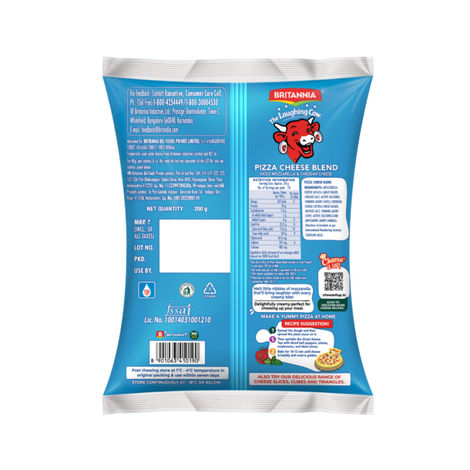 Britannia The Laughing Cow Cheese Diced Pizza