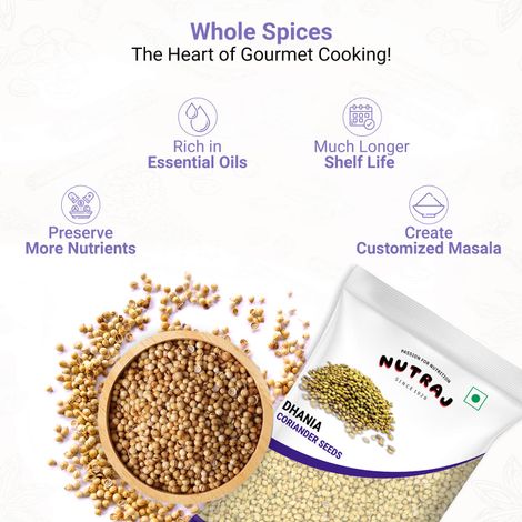 Nutraj Classic Dhania (Coriander Seeds) - Pouch