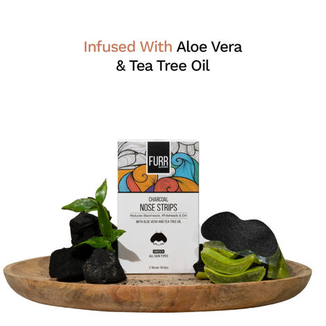 FURR By Pee Safe Charcoal Nose Strips | Instant Blackhead Removal & Deep Pore Cleansing