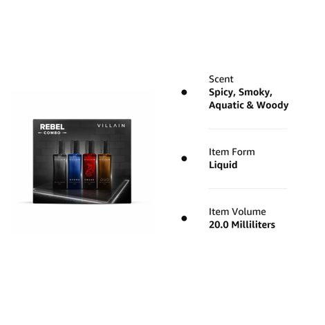 Villain Rebel Combo Premium Perfume Gift Set For Men Eau De Perfume