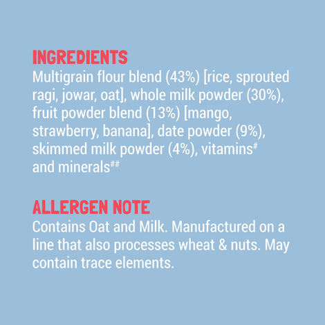 Slurrp Farm Cereal with Multigrain Millets and Mixed Fruit with Date Powder and Milk