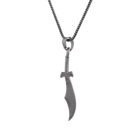 Voylla Eclipse Dagger Black Trishul Mens Pendant