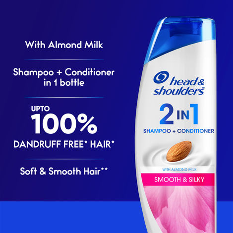 Head & Shoulders 2-In-1 Smooth And Silky Anti Dandruff Shampoo + Conditioner For Women & Men