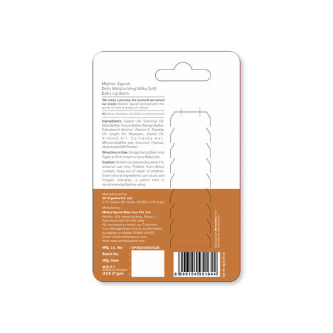 Mother Sparsh Milky Soft Baby Lip Balm