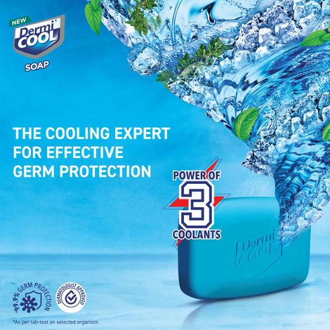 Dermicool Soap With The Power Of 3 Coolants - Camphor, Menthol, Thyme Oil