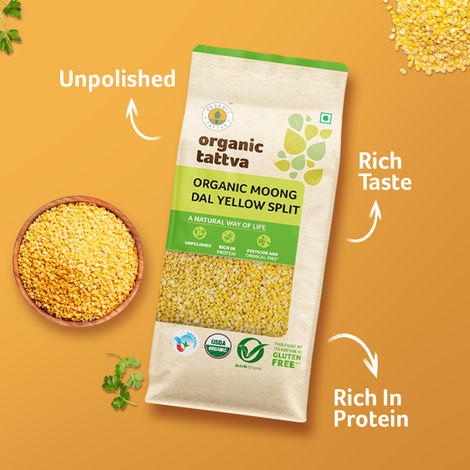 Organic Tattva Organic Moong Dal Yellow Split