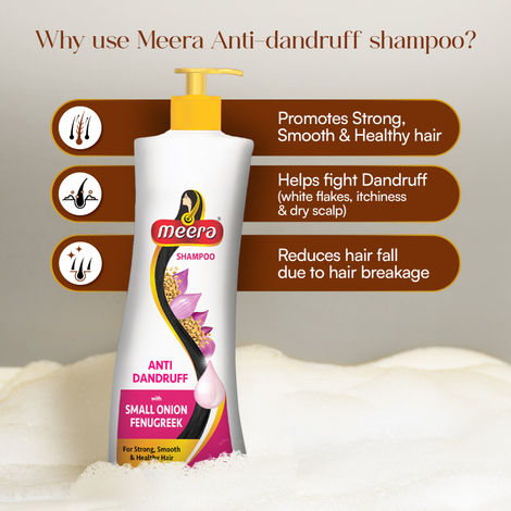 Meera Anti Dandruff Shampoo With Small Onion and Fenugreek