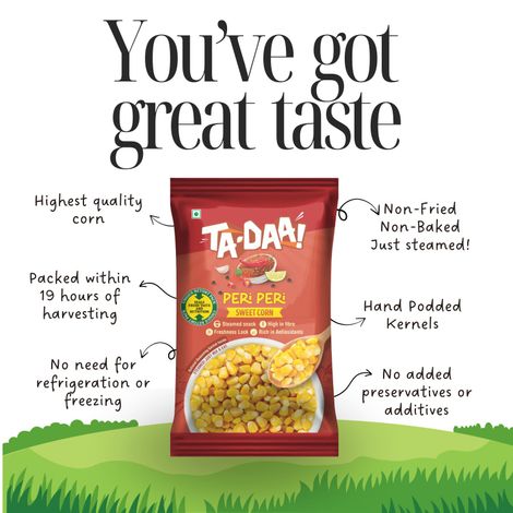 Tadaa Sweet Corn Kernels Peri Peri