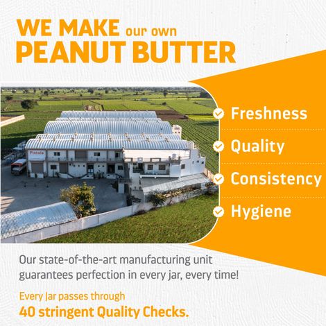 Pintola Classic Peanut Butter Crunchy - Original American Recipe With High Protein Fiber