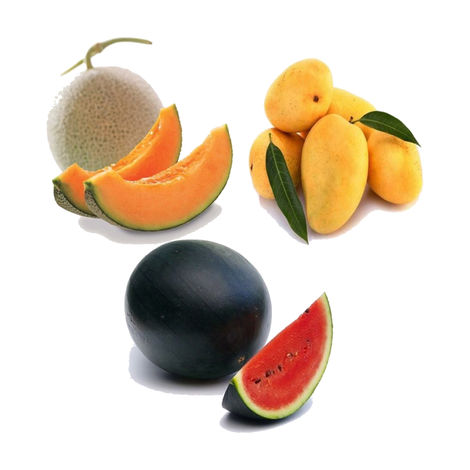Mango Badami(3pc), Muskmelon (1pc) & Watermelon Kiran(1pc) Combo