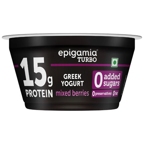 epigamia 15 g Protein Turbo Yogurt, Mixed Berries
