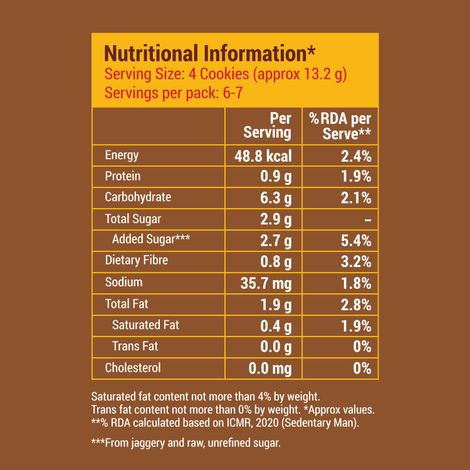 Slurrp farm Choco Ragi Cookies - No Maida & no refined Sugar, 88 gm