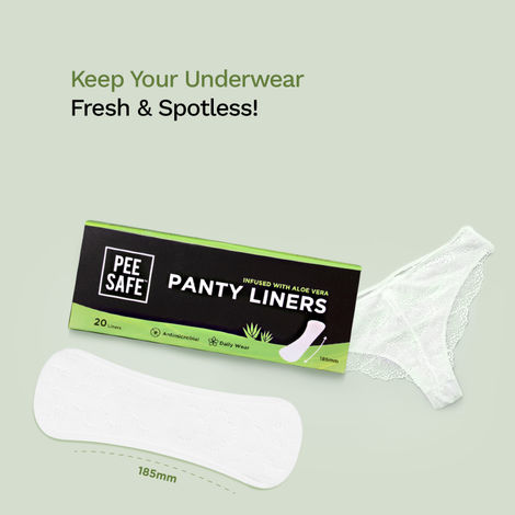 Pee Safe Aloe Vera Panty Liners for Everyday Protection