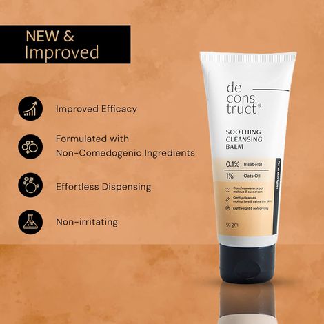 Deconstruct Soothing Makeup Cleansing Balm | Gentle Makeup Remover | Removes Excess Oil & Dirt | 50G