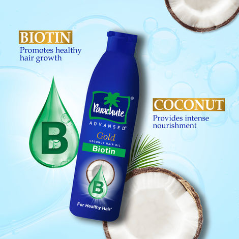 Parachute Advansed Biotin & Coconut Hair Oil | Deep Nourishment for Fuller Hair