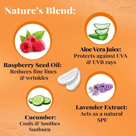 NutriGlow Advanced Organics Sunscreen - SPF 50 PA++++ Vitamin C Mattifying Sunscreen