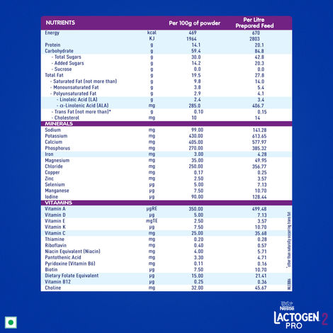 Nestle Lactogen Pro 2 Follow-Up Formula Baby Powder, Probiotic L. reuteri | 6-12 Months