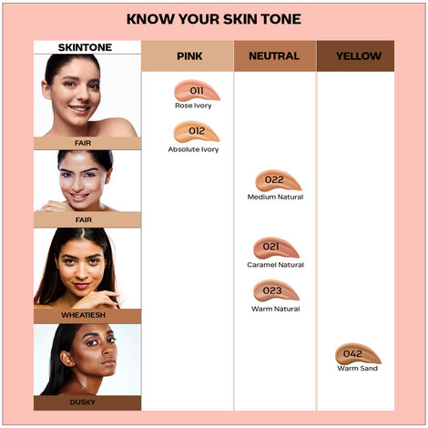 Faces Canada 3in1 All Day Hydra Matte Foundation + Moisturizer + SPF 30 | Warm Natural 021