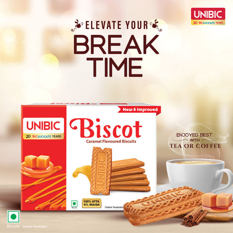 UNIBIC Biscot Caramel Atta Biscuit