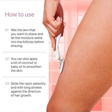 Namyaa Ultra Sensitive Bikini Razor For Women | 3 Blade Precision| Pack Of 3