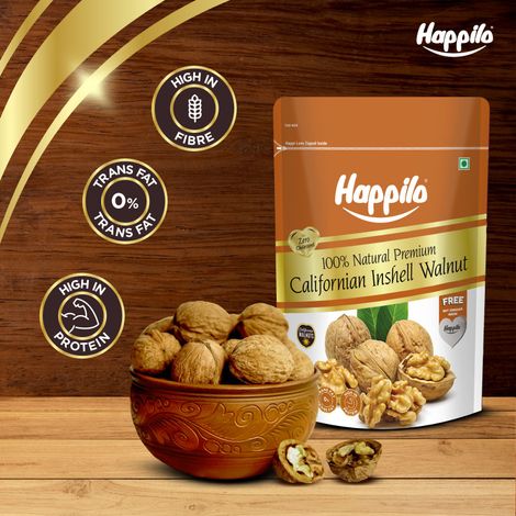 Happilo Natural Premium California Inshell Walnut|Whole Akhrot|Dry Fruits