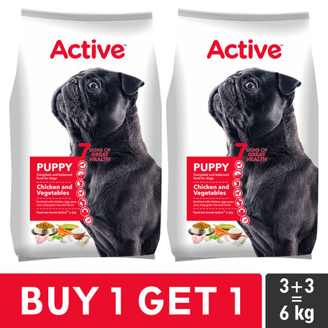 Active Puppy Chicken And Vegetables Dry Dog Food