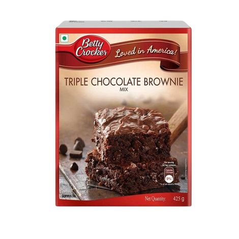 Betty Crocker Triple Chocolate Brownie Instant Cake Mix Powder