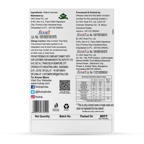 Nutraj Broken California Walnut/Akhrot