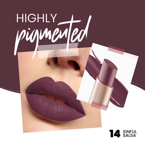 MARS Cosmetics Creamy Matte Long Lasting Lipstick (14-Sinful Salsa)