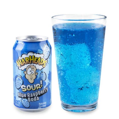 Warheads Sour Blue Raspberry Soda