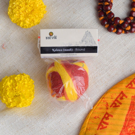 Pure Cotton Round Mauli Thread | Kalawa | Satvik
