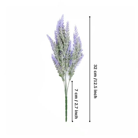 Tied Ribbons Set Of 4 Artificial Lavender Flower Sticks