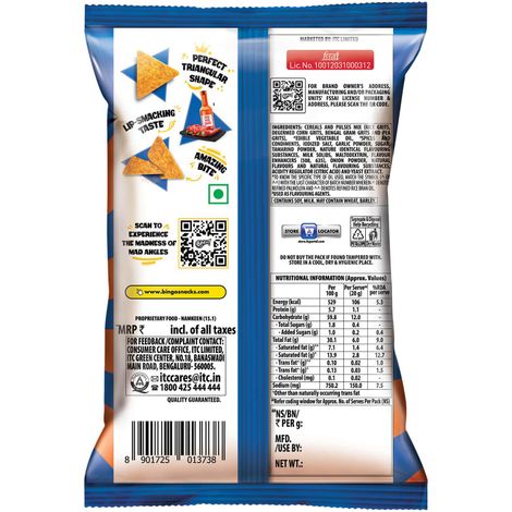 Bingo! Mad Angles Very Peri Peri Crisps