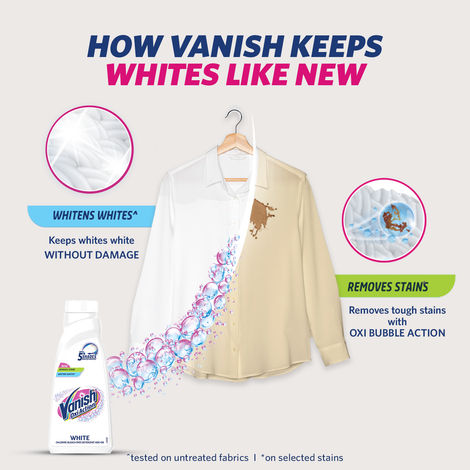 Vanish WHite Chlorine Bleach-Free Detergent Liquid