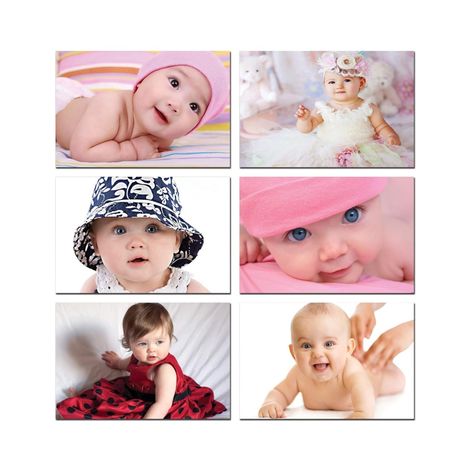 Paper Plane Design Cute Baby Posters | Set Of 6 | 12 x 18 Inch | D9