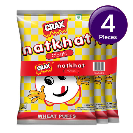 Crax Natkhat Classic Wheat Puff Snacks Combo