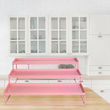 Go Hooked 3-Tier Step Standing Rack | Pink