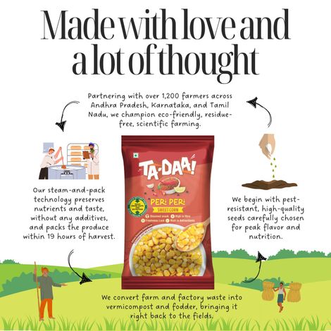 Tadaa Sweet Corn Kernels Peri Peri