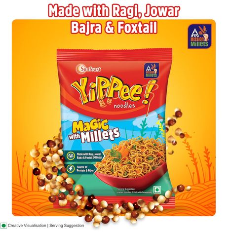 YiPPee! Millet Noodles with Ragi, Jowar, and Bajra