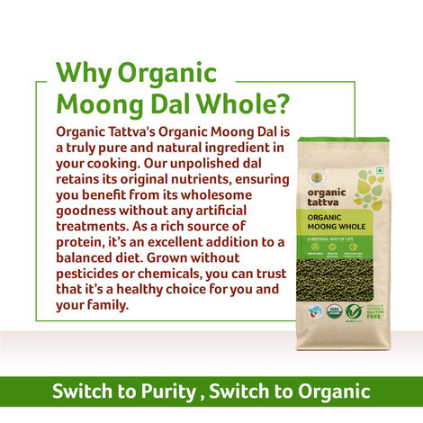 Organic Tattva Moong Dal Whole