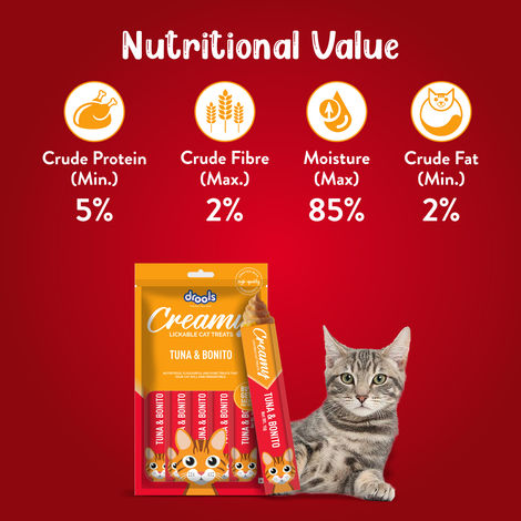 Drools Creamy Lickable Cat Treat - Tuna & Bonito