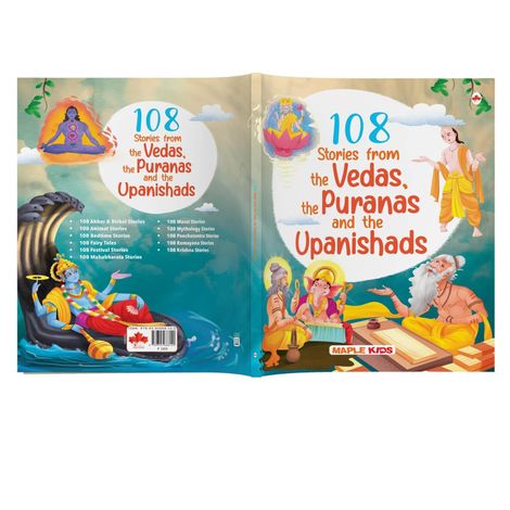 108 Stories from Vedas, Puranas and Upanishads for Children (Illustrated) - Story Book