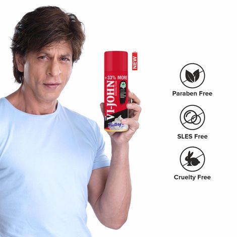 VI-JOHN Special Moisturizing formula Shaving Foam with Vitamin & Anti-Bacterial Properties 400g