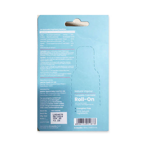 Mother Sparsh Cold Relief Vapour Roll-On For Babies